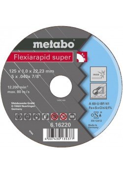 Pjovimo diskas metalui 125x1,6 InoxFlexiarapi, Metabo