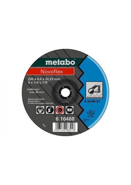 Šlifavimo  diskas 125x6mm A24 Novoflex, Metabo